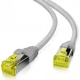Cable de parcheo helos Ultra Flex S/FTP Cat 6a TPE gris 0,5 m