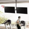 Soporte de techo MACLEAN MC-111 B para dos televisores, carga máx. 2×40 kg, VESA máx. 600×400
