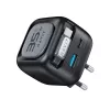 Havit UC250 A-EU cargador de viaje GaN con cable extensible, negro