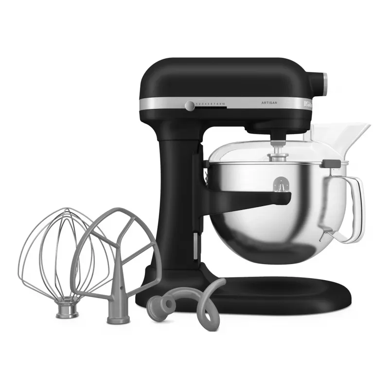 Batidora KitchenAid 5KSM60SPXEBM 375 W Negro, Gris, Acero inoxidable