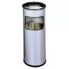 Papelera Durable 333023 17 L redonda metal plata