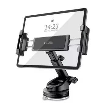 Soporte para coche Tech-Protect V4 soporte universal para tablet de parabrisas y salpicadero, negro
