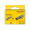 Adaptador de cable DeLOCK 64186 USB Type-C a USB Type-C + 3,5 mm gris