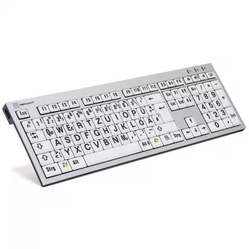 Teclado Logickeyboard LKB-LPRNTBW-AJPU-DE Office USB QWERTZ alemán multicolor