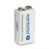 Batería recargable everActive 6F22/9V Li-ion 550 mAh con USB TYPE C