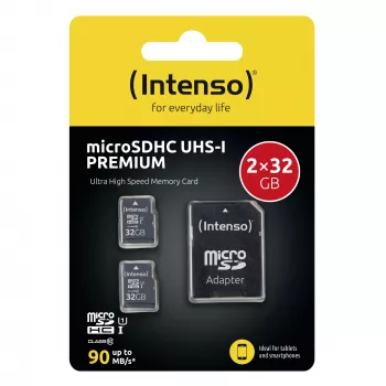 Memoria flash Intenso 32GB UHS-I microSDHC doble pack