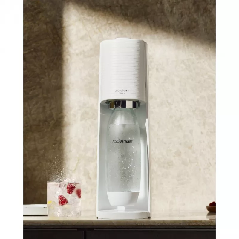 SodaStream Soda Maker Terra Megapack QC blanco con 3 botellas (2270213)