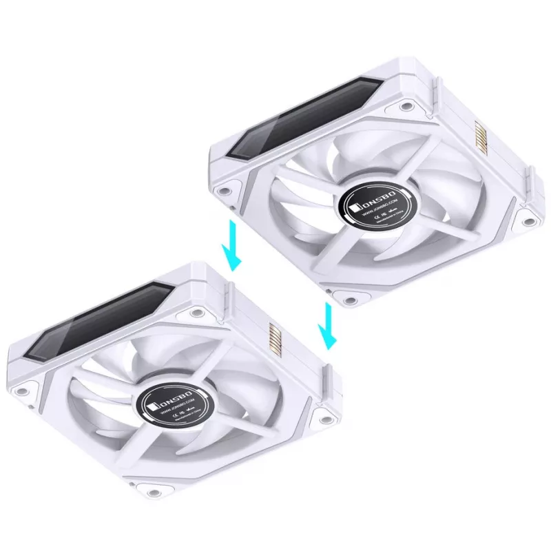 Set de ventiladores Jonsbo ZL-120WR PWM ARGB Reversed 120mm, 3 uds.