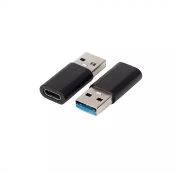 Adaptador de cable Microconnect USB3.0ACF USB A a USB C negro