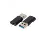 Adaptador de cable Microconnect USB3.0ACF USB A a USB C negro