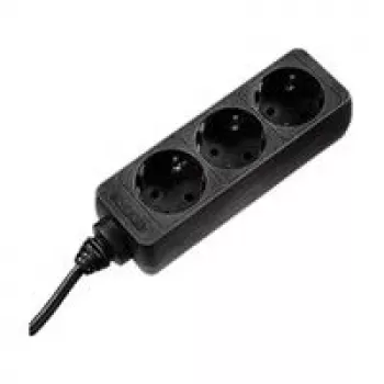 Hama 0003039 Protección contra sobretensiones Negro 3 salidas AC 230 V 1,4 m