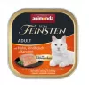 ANIMONDA Vom Feinsten Adult Pollo, Ternera y Zanahorias - Comida húmeda para gatos - 100 g