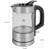 Hervidor ProfiCook PC-WKS 1228 G 0,5 L 1100 W acero inoxidable, transparente