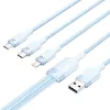 Cable USB 2.0 A a 3 en 1 3A Vention CTPLG 1,5 m azul – datos y carga