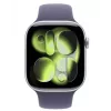 Apple Watch Series 11 GPS + Cellular 42mm caja de aluminio plateado con correa deportiva Purple Fog - M/L