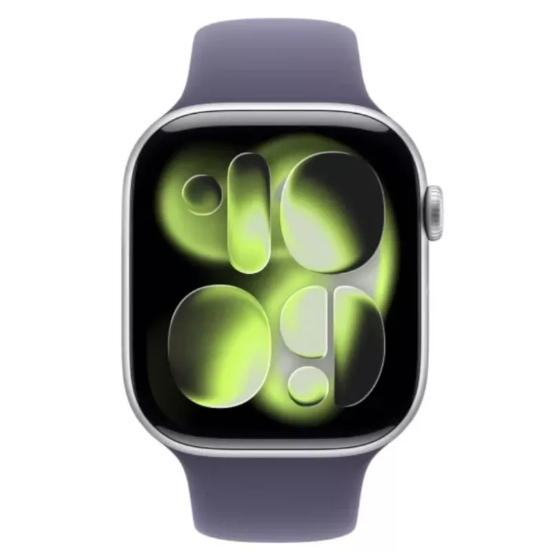 Apple Watch Series 11 GPS + Cellular 42mm caja de aluminio plateado con correa deportiva Purple Fog - M/L