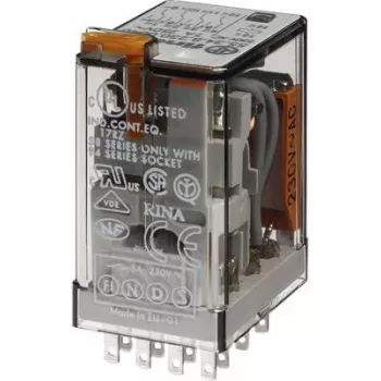 FINDER S.p.A. Minirrelé industrial de enchufe 55.34.8.048.0040 (553480480040)