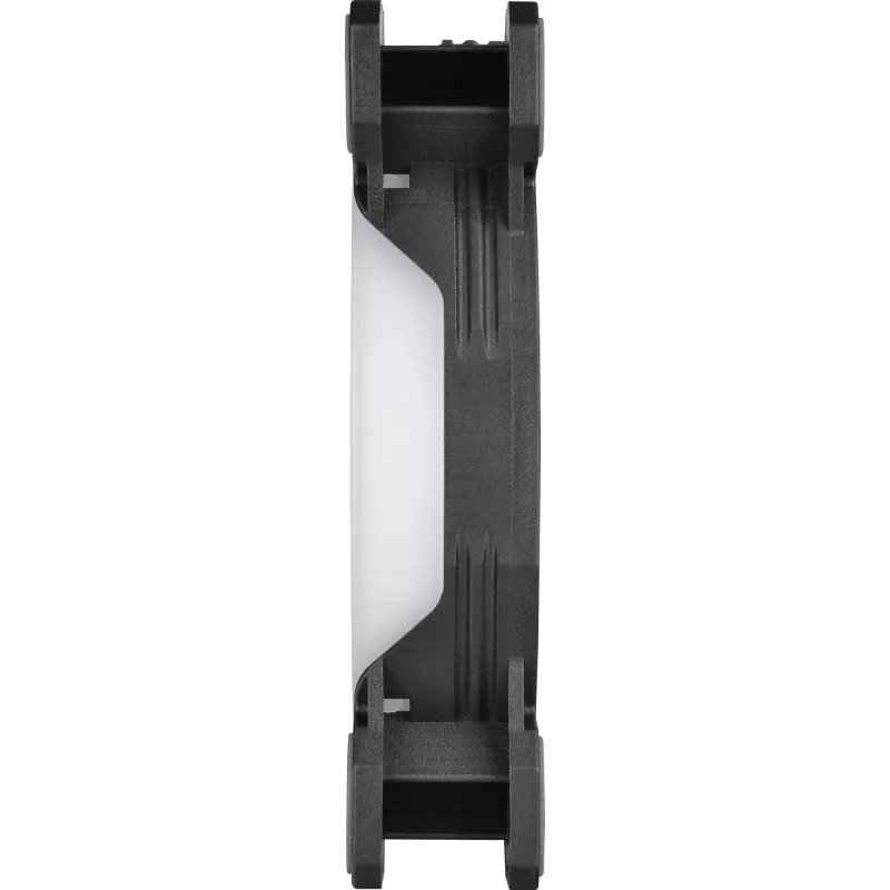 Thermaltake Riing Quad 12 RGB CL-F088-PL12SW-C ventilador de radiador de 120 mm, TT Premium Edition, pack individual, sin controlador, negro
