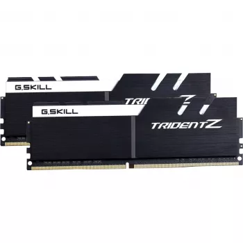 DIMM 32 GB DDR4-3200 (2x 16 GB) Dual-Kit, memoria RAM negra/blanca, F4-3200C16D-32GTZKW, Trident Z, INTEL XMP
