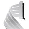 Cable plano Riser PCI-E 4.0 x16 PHANTEKS, 180 grados, 30 cm - blanco