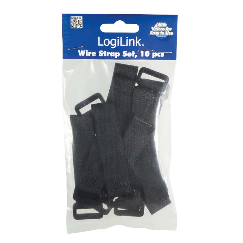 Bridas LOGILINK KAB0056 Nylon 150 mm Negro, pack de 10