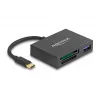 Lector de tarjetas DeLOCK USB-C para tarjetas XQD y SD USB 5 Gbit/s