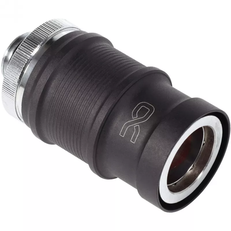 Racor de conexión rápida Alphacool ES BLH1A Push-in hembra AG cromo negro mate