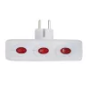 Esperanza ELK307W regleta eléctrica, 3 tomas con interruptor, blanca
