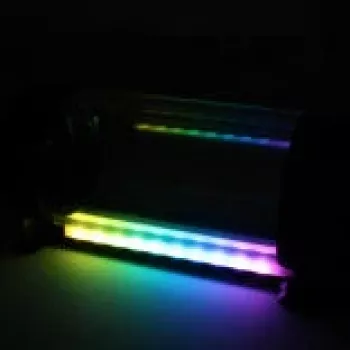 Kit de bomba y depósito XSPC D5 con iluminación ARGB, negro — combinación bomba-depósito