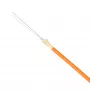 Microcable de fibra óptica Fiberhome 2,5 mm, 2 FO G.657A1, cubierta PE, naranja, bobina de 4 km