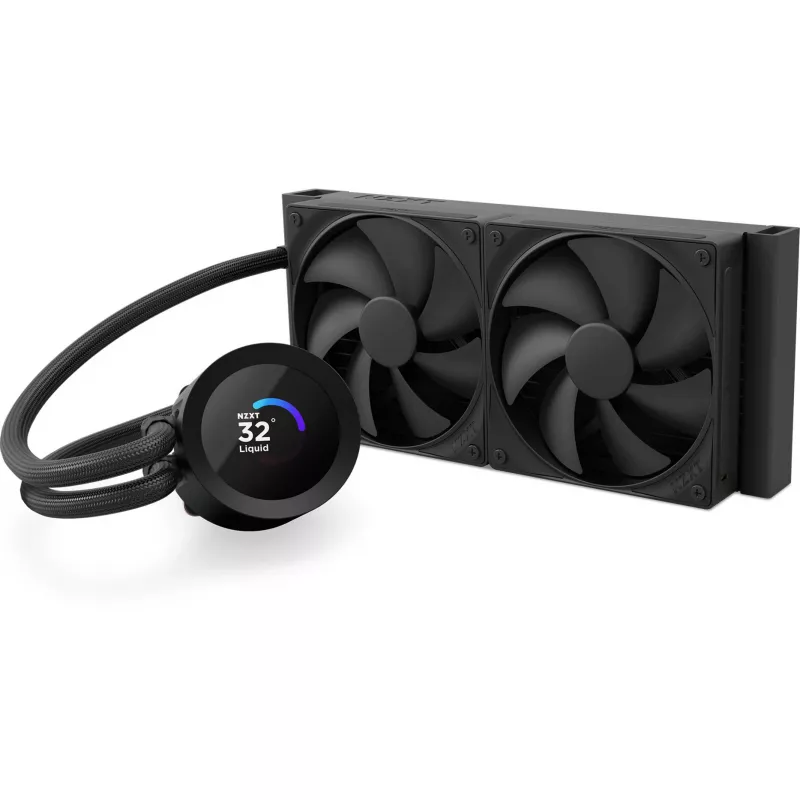 NZXT Kraken Plus 240 refrigeración líquida todo en uno para procesador 12 cm negro