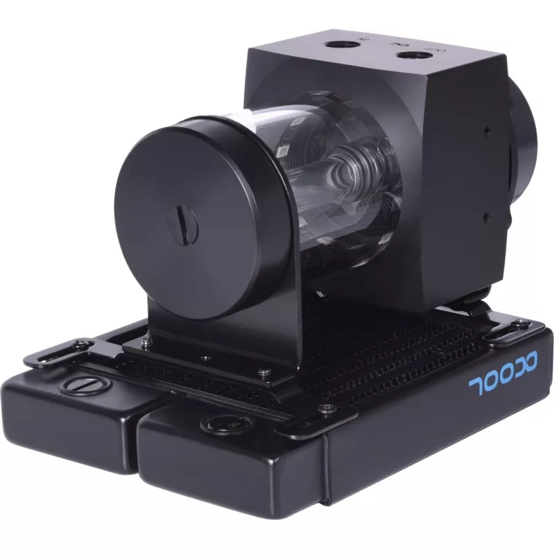 Alphacool Core 100 Aurora ARGB depósito con bomba VPP, acrílico, negro