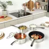 Set de ollas Salter BW06746EU7 — acero inoxidable set de 5 piezas con tapas