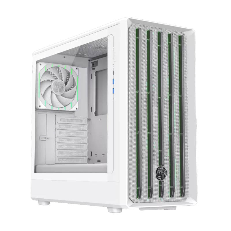 Caja Gamemax | CLAW 460 WH | blanca | Mid-Tower | fuente de alimentación no incluida