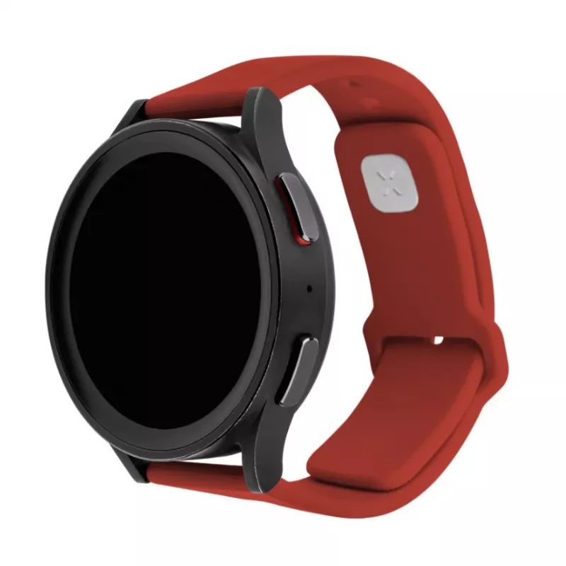 Correa de reloj de silicona de 22 mm FIXED FIXSST2-22MM-RD con pasadores de cambio rápido, roja