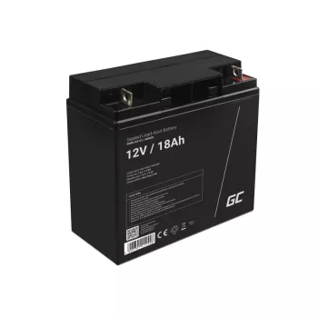 Batería recargable de plomo-ácido sellada Green Cell AGM09 12 V 18000 mAh, negro, 167×77×181 mm, 4,8 kg