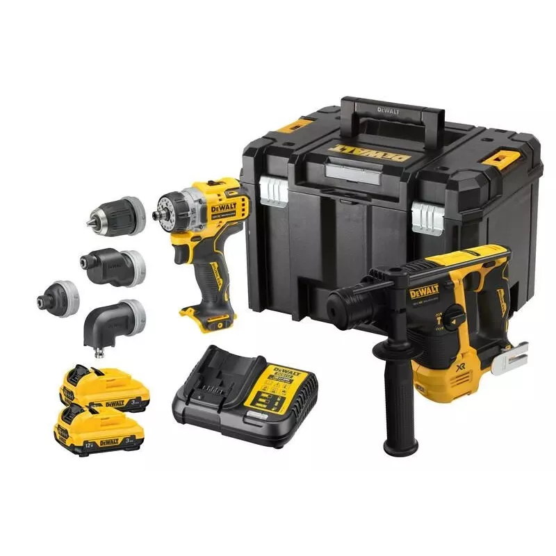 DeWALT DCK2101L2T-QW Atornillador eléctrico/llave de impacto negro, amarillo