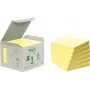 3M 6541B Notas adhesivas Cuadradas Amarillo 100 hojas Autoadhesivas