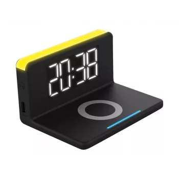 Despertador digital Terratec ChargeAir Negro Amarillo 286141