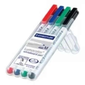 Rotulador Staedtler Lumocolor 301-WP4 4 unidades negro azul verde rojo