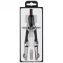 Compás de puntas Rotring S0676580 negro acero inoxidable