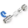 Toma IEC/Koax de instalación fácil (plata/azul, 6,5 - 8,0 mm)