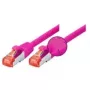 Tecline 71503P cable de red Ethernet magenta