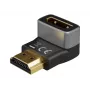 Goobay 72011 Adaptador en ángulo HDMI™ 270° Vertical, 8K @ 60 Hz, dorado, Negro, Plata | Goobay