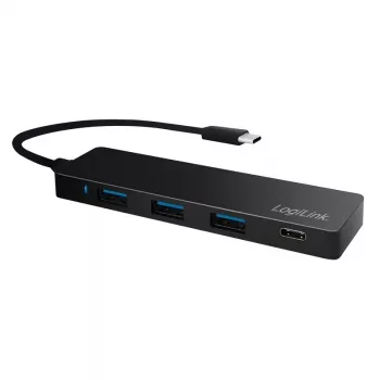 LogiLink UA0311 hub multipuerto USB-C 3.2 Gen 2 4 puertos negro