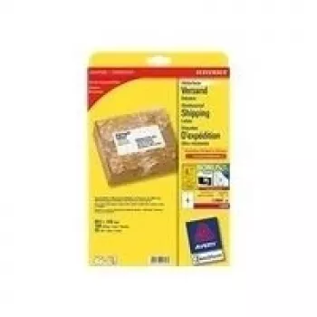 Avery Zweckform L7994 - adhesivo permanente - blanco - 99,1 x 139 mm 100 etiquetas (25 hojas x 4) etiquetas de envío (L7994-25)