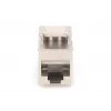 Módulo keystone Digitus CAT 8.1 RJ-45 apantallado plano blanco
