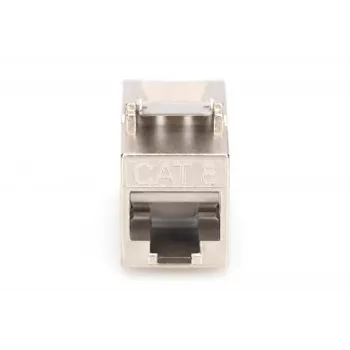 Módulo keystone Digitus CAT 8.1 RJ-45 apantallado plano blanco