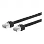 METZ CONNECT Ultraflex500 - cable de parcheo - RJ-45 (M) a RJ-45 (M) - 1,0 m - 6,4 mm - SFTP, PiMF - CAT 6 - apantallado, libre de halógenos - negro (13084V1000-E)