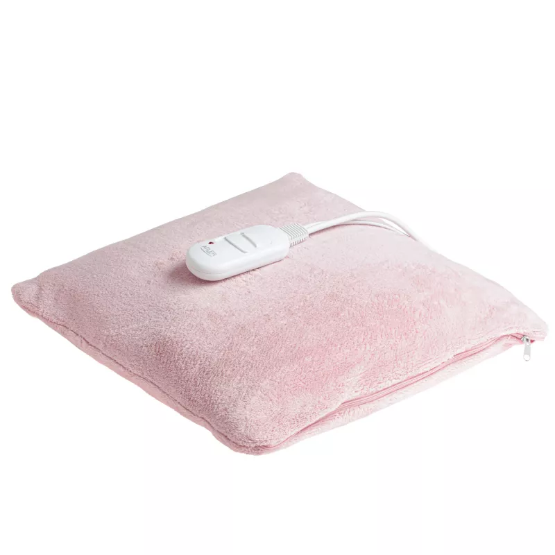 Almohadilla térmica eléctrica Adler AD 7444, 80 W, 2 niveles de calor, lavable, mando a distancia, rosa